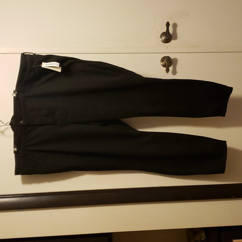 OLD NAVY ROCKSTAR HIGH RISE BLACK SKINNY JEANS